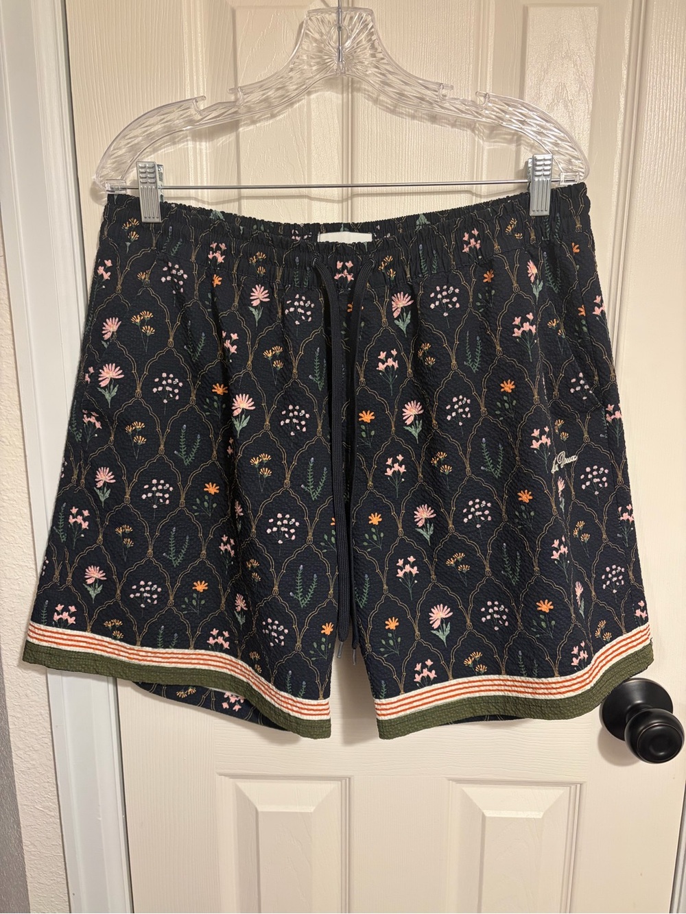 Men's Les Deux Stan Seersucker swim shorts X2. Su’25.